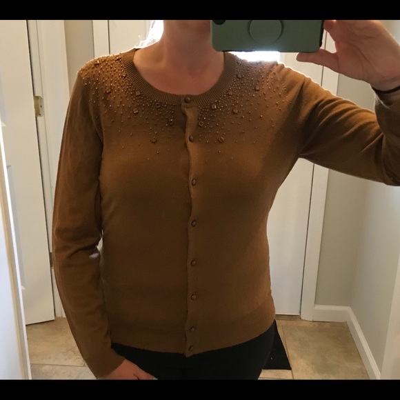 NY & Co. Vintage Cardigan Brown - Picture 5 of 9
